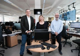 Matías García, Reyes Martel y Francisco Suárez.
