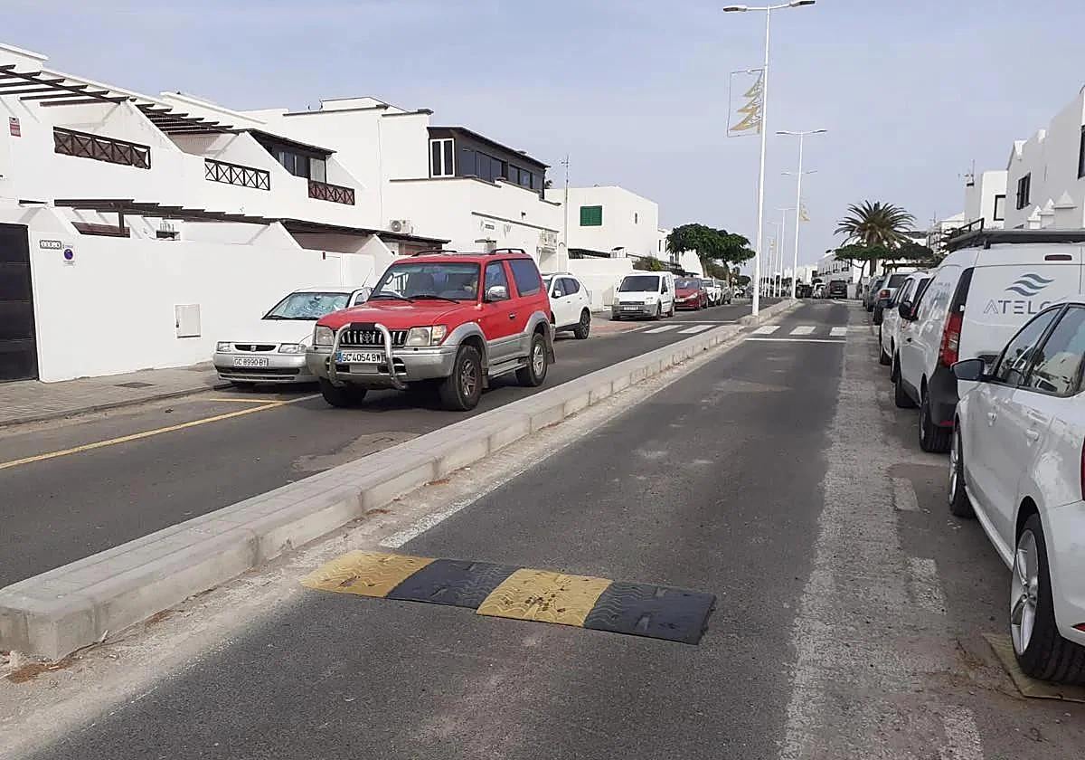 Tráfico en Playa Honda.