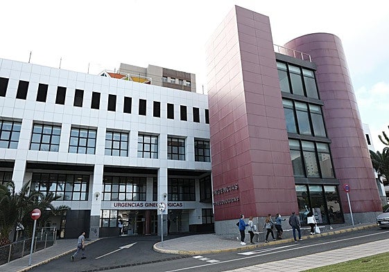 Imagen de la fachada del hospital Materno Infantil de la capital grancanaria.