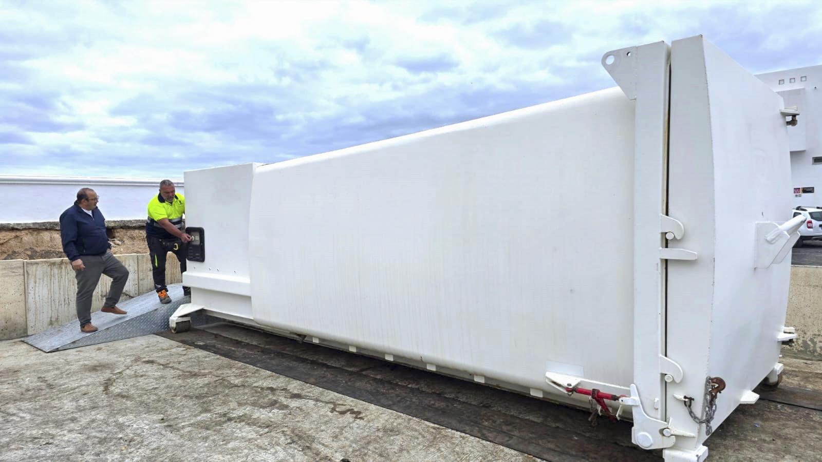 Compactadora de restos.