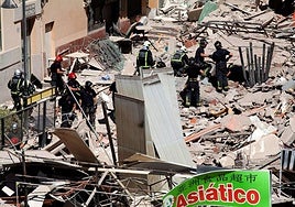Imagen de archivo del edificio Los Cristianos que se derrumbó parcialmente, con el saldo de siete víctimas mortales.