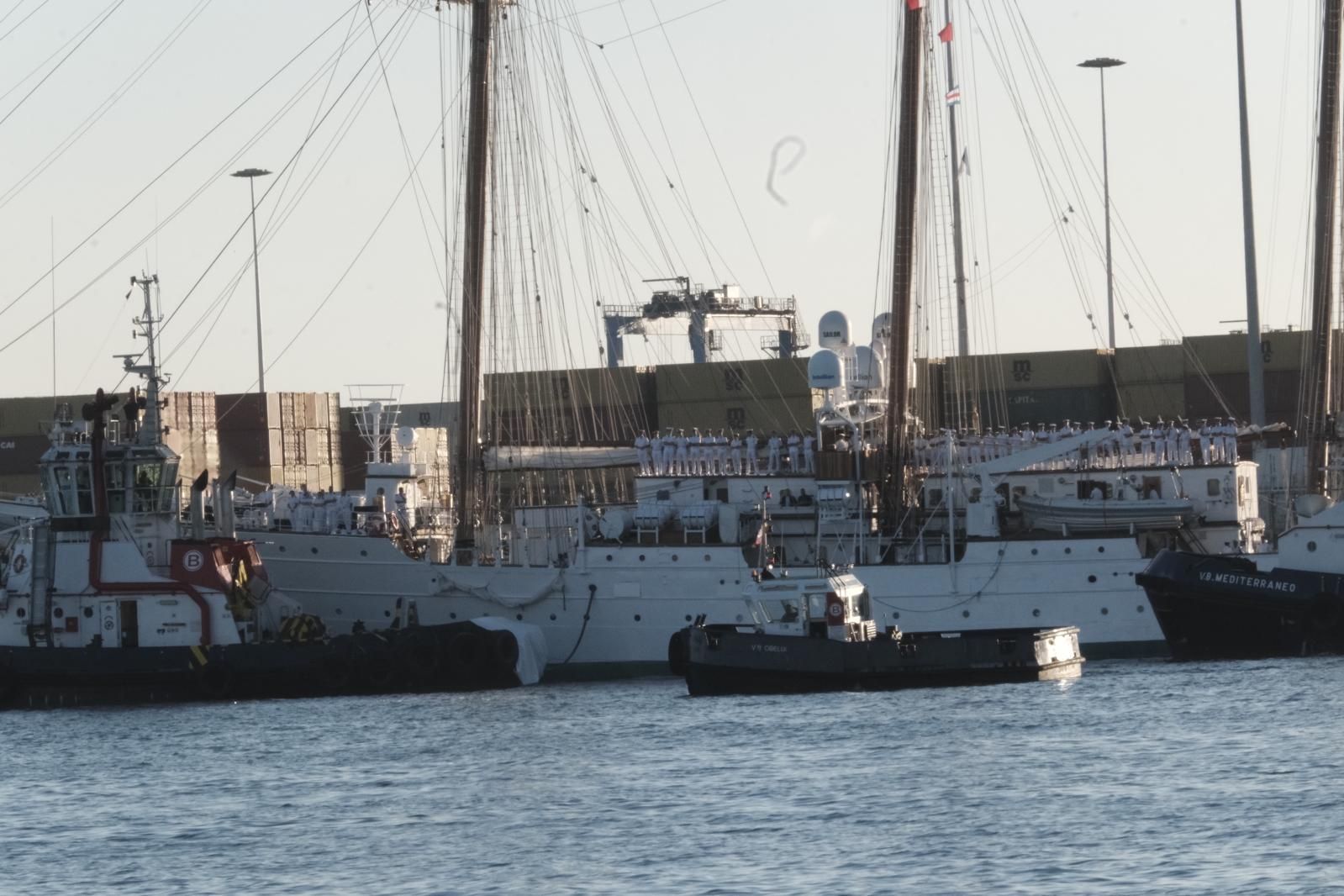 Las imágenes del desembarco de la princesa Leonor en Gran Canaria