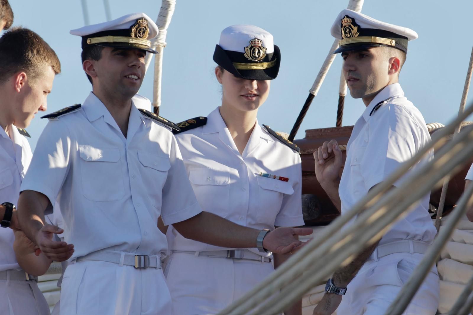 Las imágenes del desembarco de la princesa Leonor en Gran Canaria