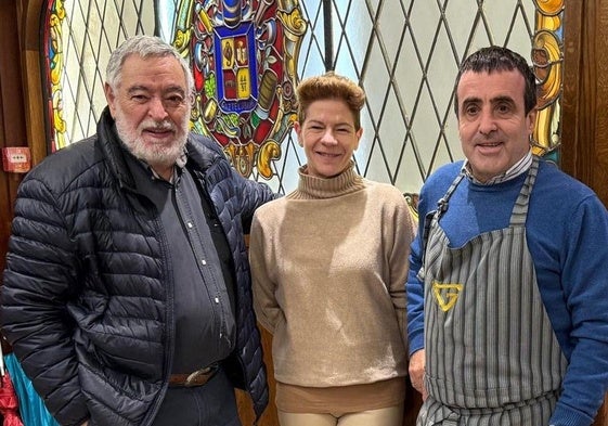 Con Garmendia en la Sociedad Gastronómica