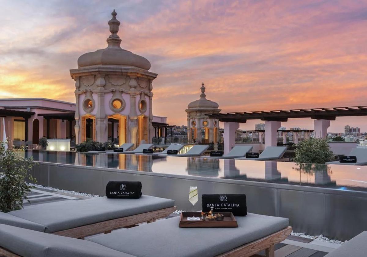 Terraza del hotel Santa Catalina