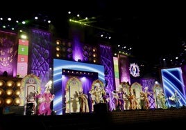 Un momento de la gala de la reina del carnaval de la pasada edición.