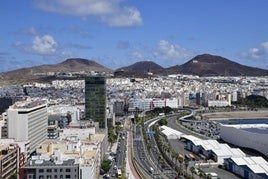 Vista panorámica de Las Palmas de Gran Canaria.