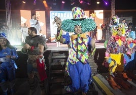 Protagonistas de la presentación singular hecha en el parque Islas Canarias.