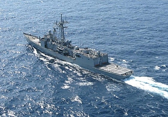 Imagen de la Fragata 'Victoria' en alta mar.