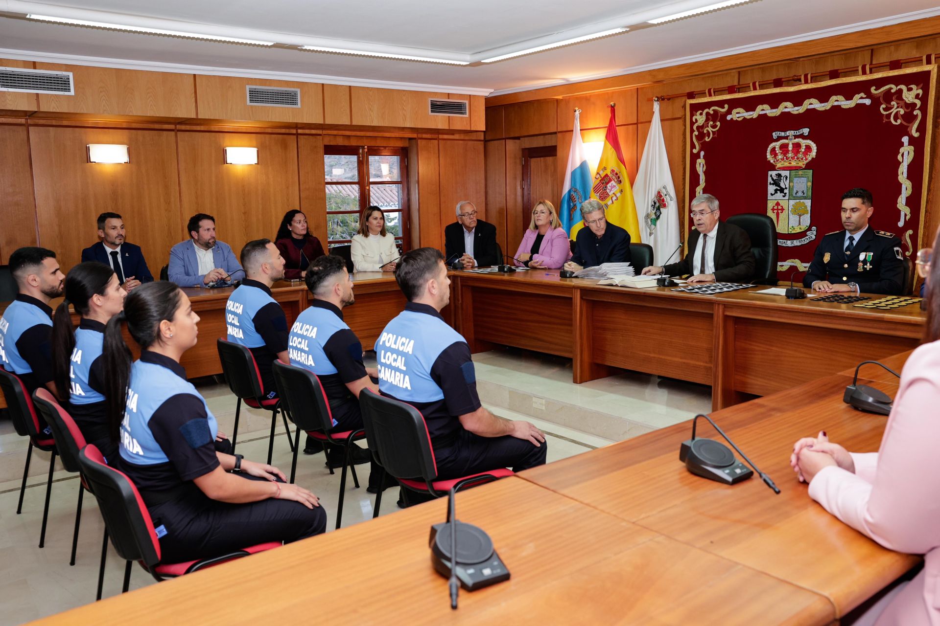 La incorporación de 18 agentes a la Policía Local de San Bartolomé de Tirajana, en imágenes