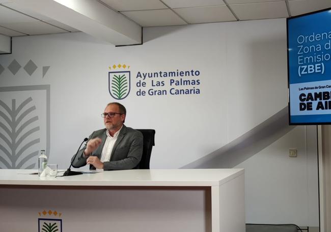 El concejal de Movilidad del Ayuntamiento de Las Palmas de Gran Canaria, José Eduardo Ramírez.