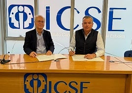 José Domingo Martín, presidente de ICSE (i) y José Julio Artiles CEO de Satocan (d).