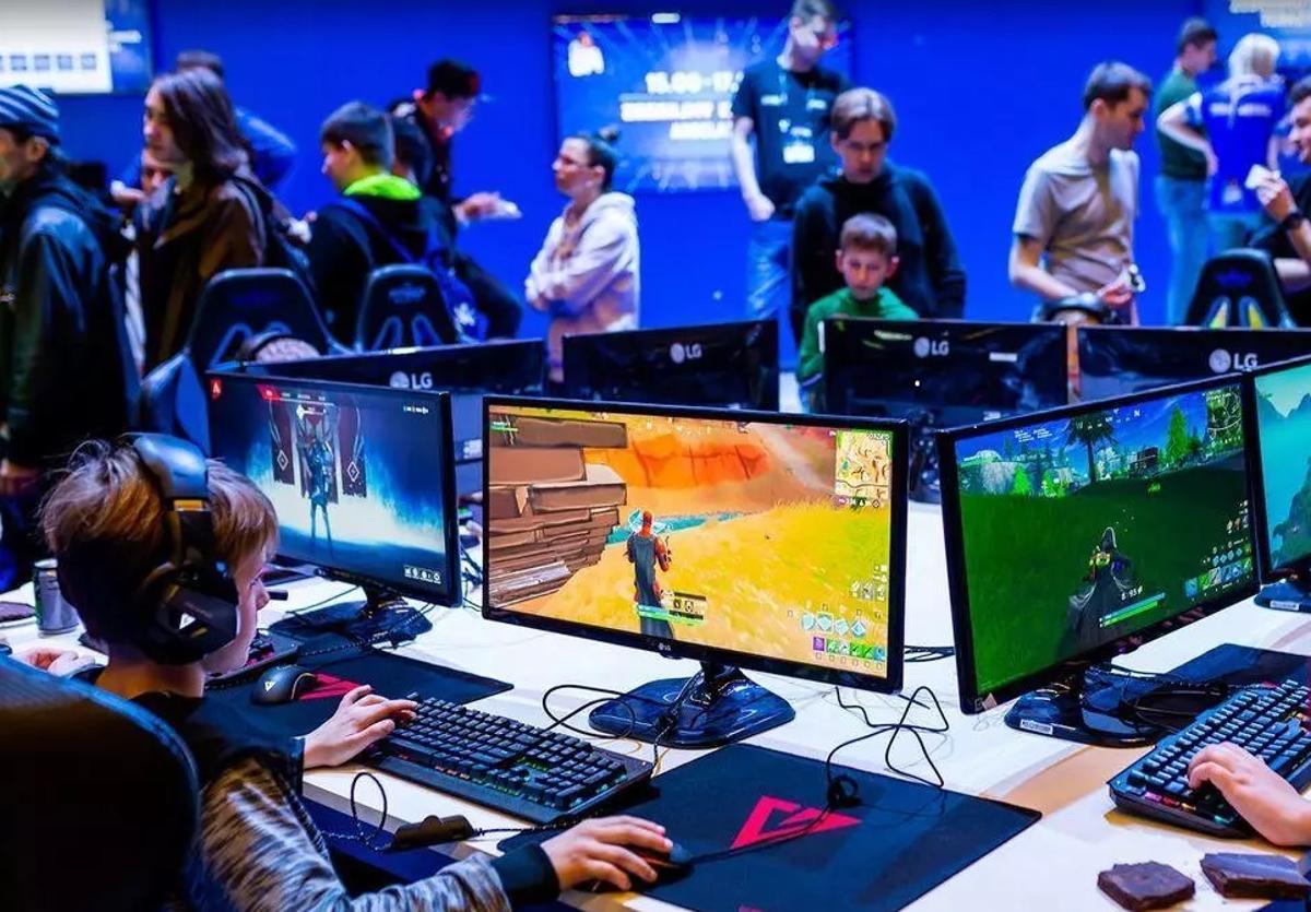 Foto de archivo de un torneo E-sport.