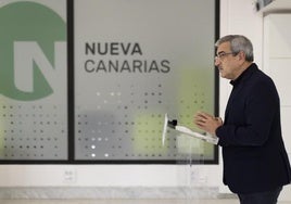 Imagen de archivo del presidente de NC, Román Rodríguez, en un acto del partido.