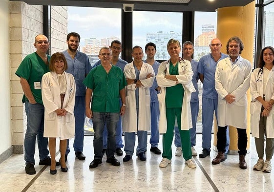 Profesionales que forman parte del programa canario de angioplastia pulmonar.