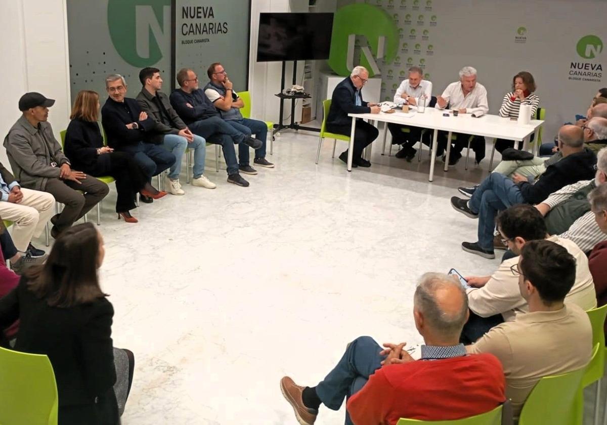 La ejecutiva local de NC en Las Palmas de Gran Canaria se reunió el pasado martes.