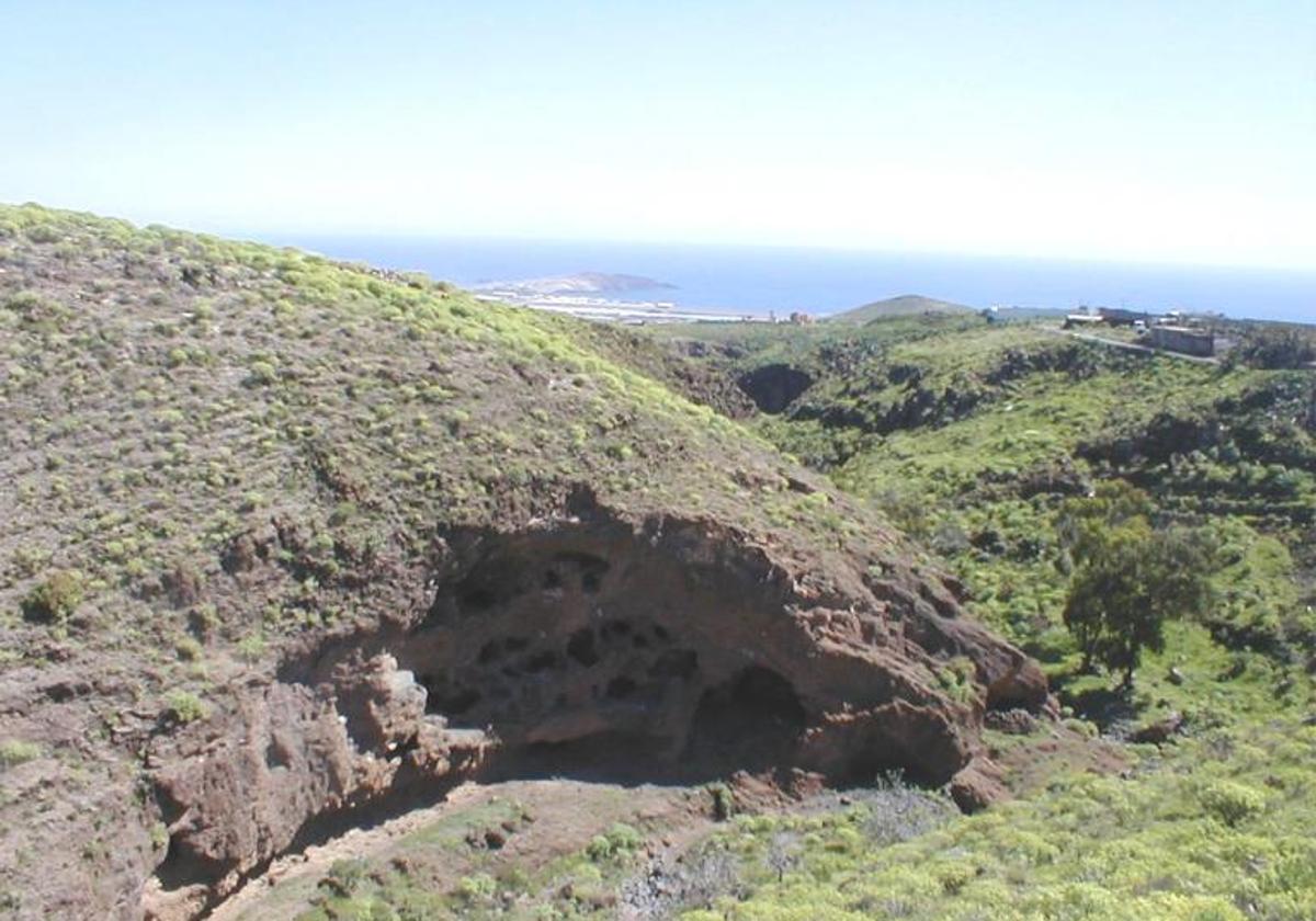 Imagen de archivo de las cuevas del Palomar, en Ingenio.