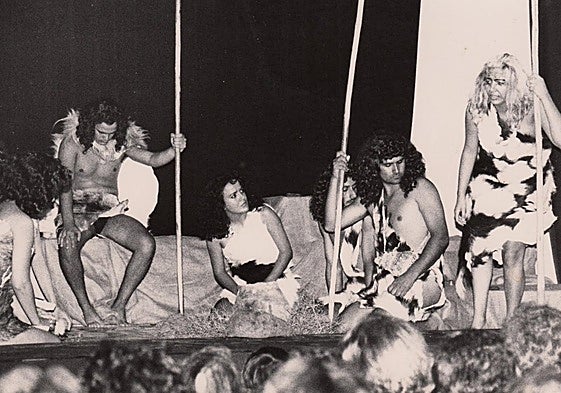 Una de las representaciones del grupo de teatro Guañoht.