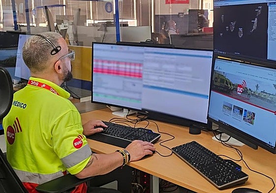 Sala operativa del 112.