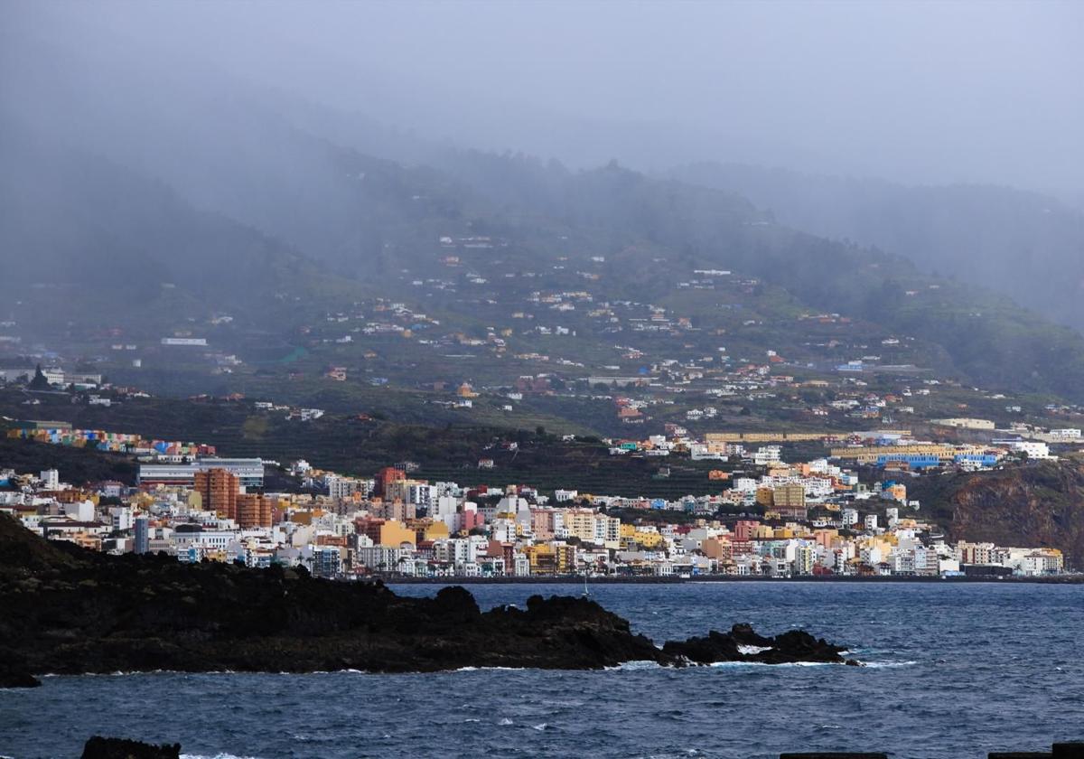 Episodio de lluvias en la isla de La Palma.