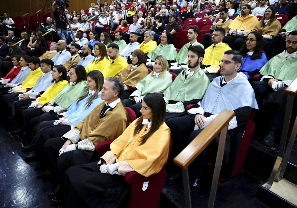 Acto de investiduras de nuevos doctores y doctoras en la ULPGC celebrado este sábado.