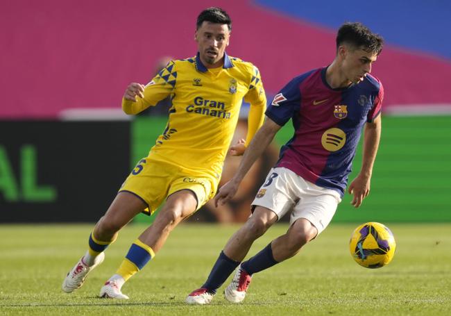 En el partido de la primera vuelta ante Javi Muñoz.