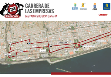 Recorrido de la CANARIAS7 Carrera de las Empresas 2025