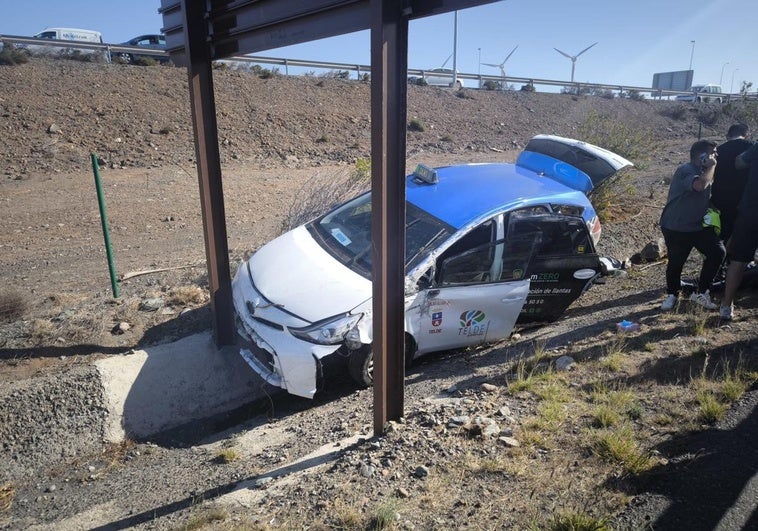 Imagen del vehículo accidentado.