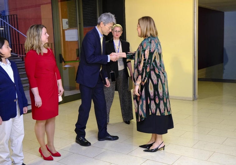 Imagen de la recepción celebrada en la noche del jueves en el Palacio de Congresos de Canarias.