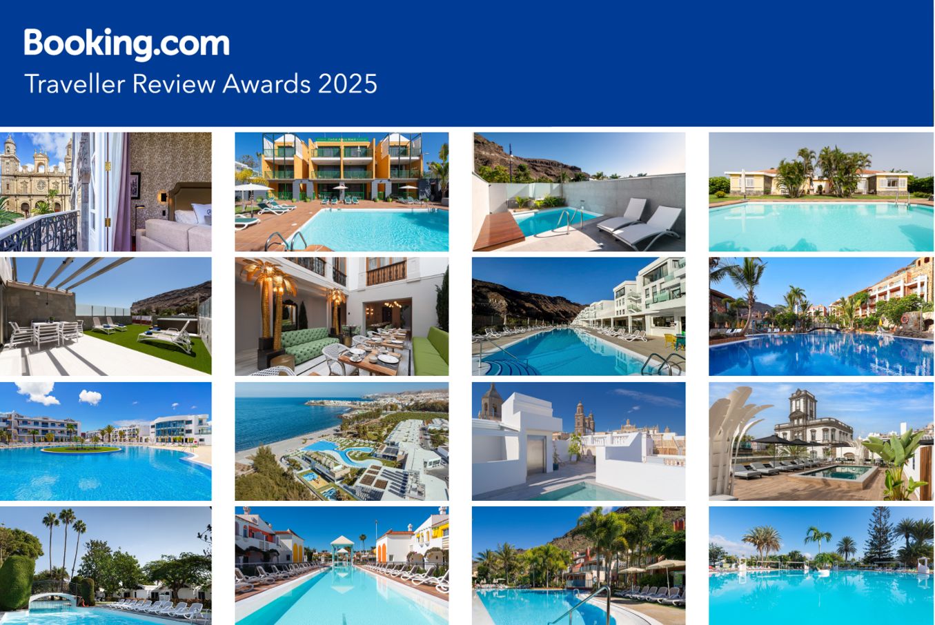 Todos los establecimientos de Cordial Hotels & Resorts, premiados con el Traveller Review Award 2025 de Booking.com