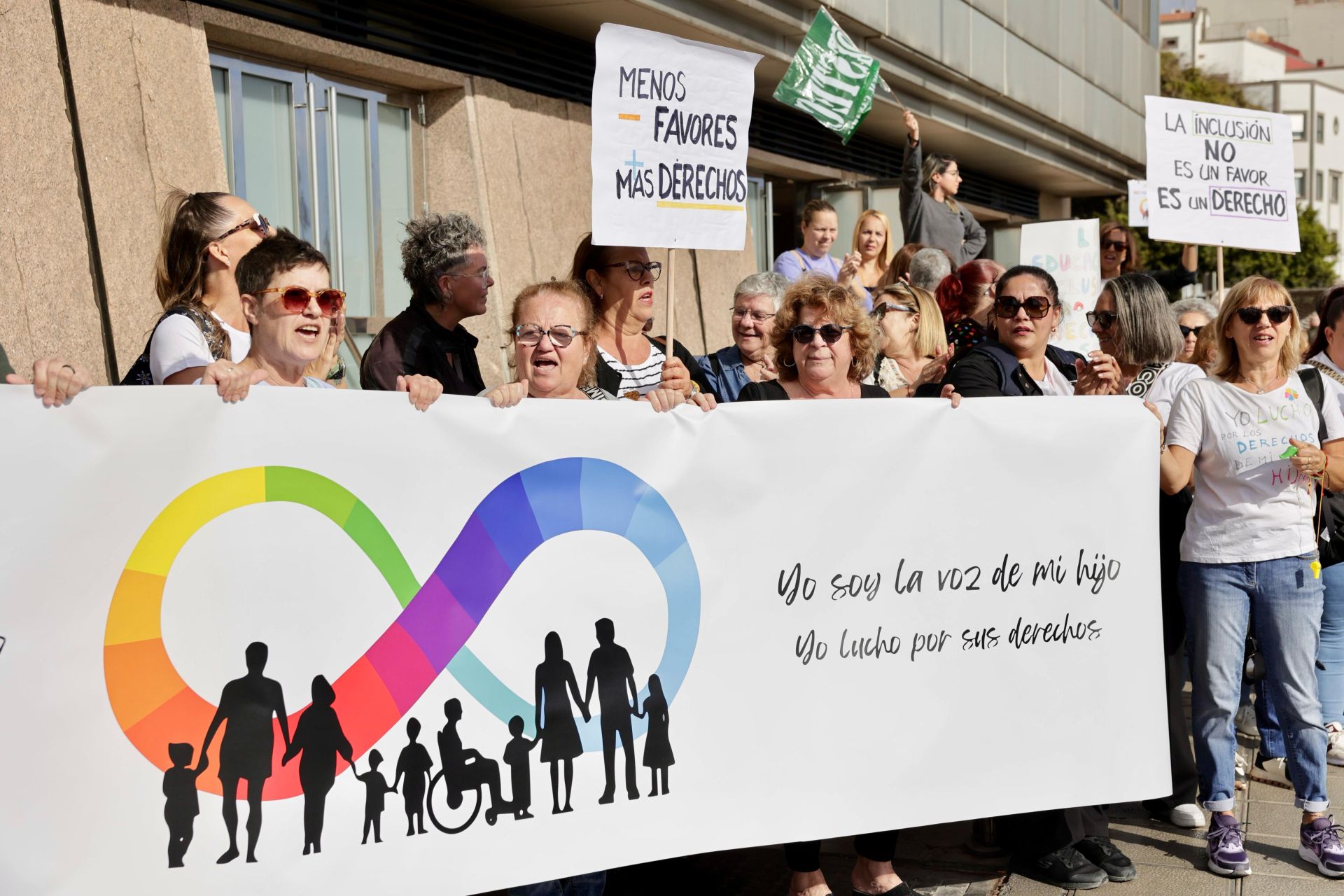 Concentración por los derechos educativos del alumnado con necesidades educativas especiales