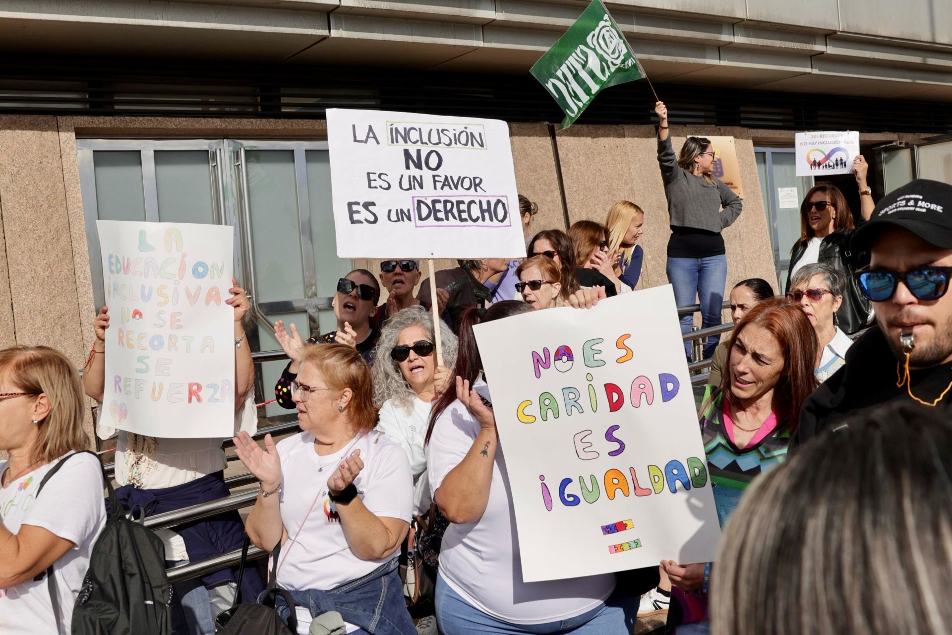 Concentración por los derechos educativos del alumnado con necesidades educativas especiales