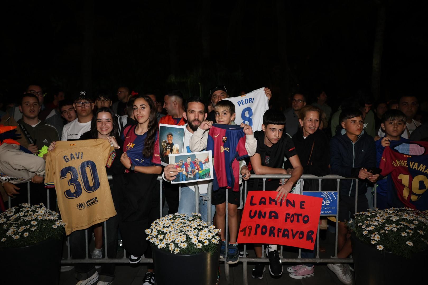 La llegada del FC Barcelona a la capital grancanaria, en imágenes