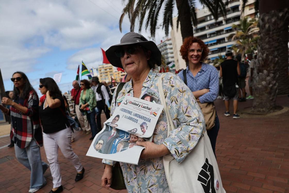 Manifestación contra la guerra, en defensa de la paz y del pueblo palestino