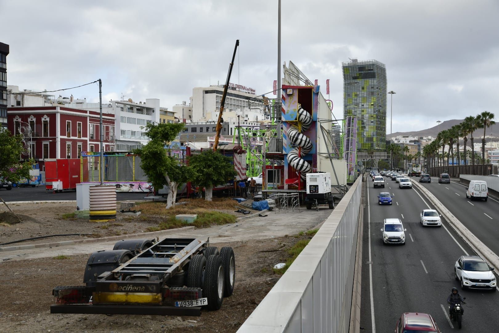 La feria de atracciones ya se prepara para el carnaval en El Refugio