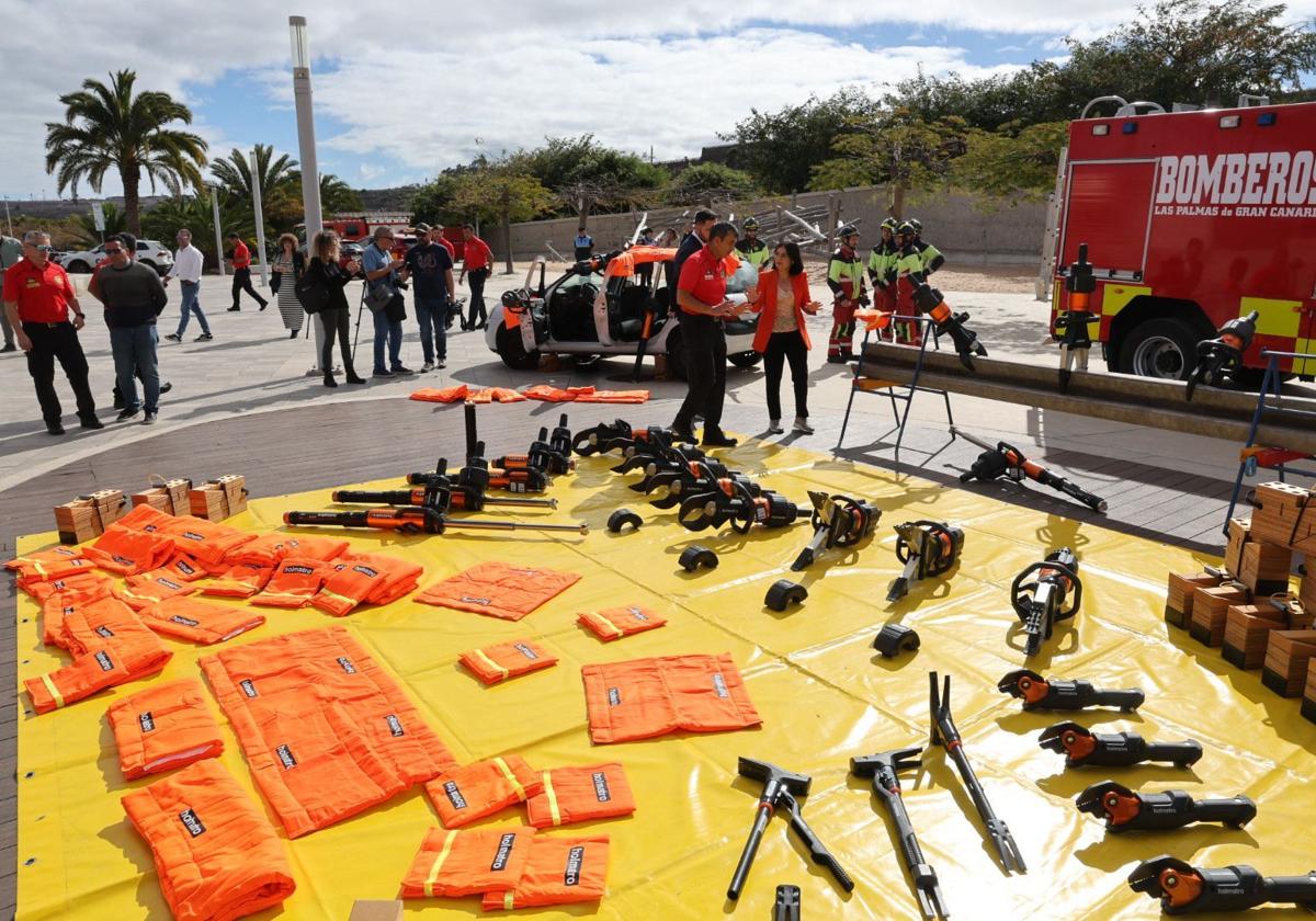 Rescates más rápidos en Las Palmas de Gran Canaria: los bomberos estrenan equipos de excarcelación