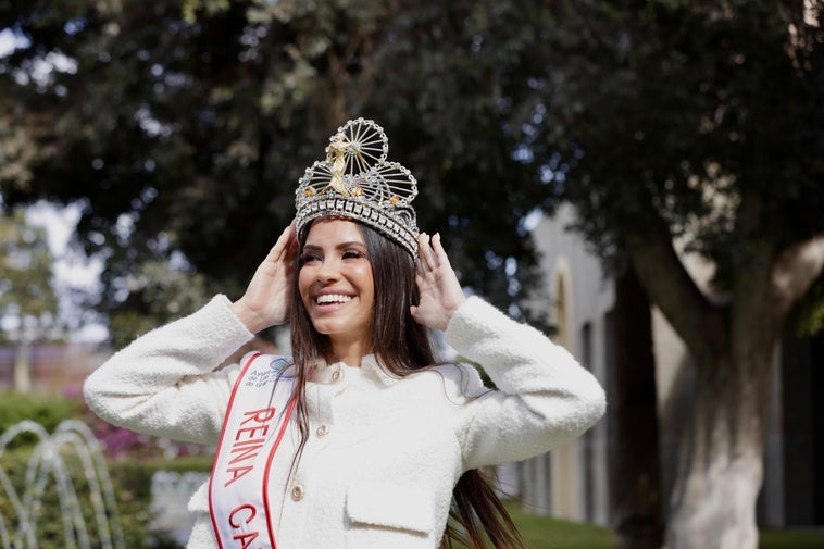 La nueva reina del carnaval de Las Palmas de Gran Canaria, Coral Gutiérrez.