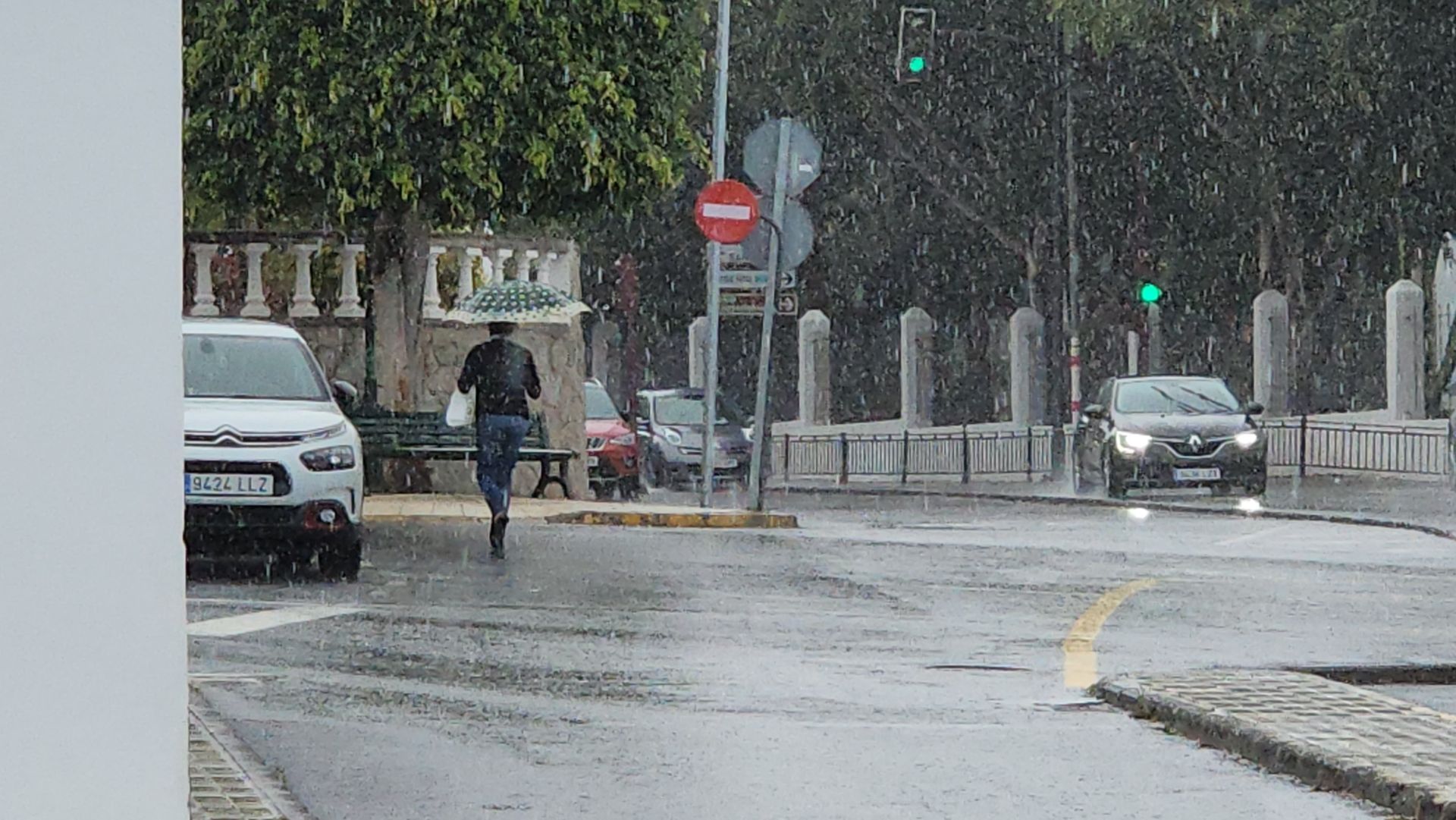 Las abundantes lluvias encharcan Gran Canaria