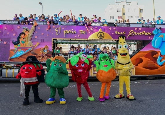 Los Frutis y la familia Spar animarán la cabalgata de carnaval de la capital grancanaria