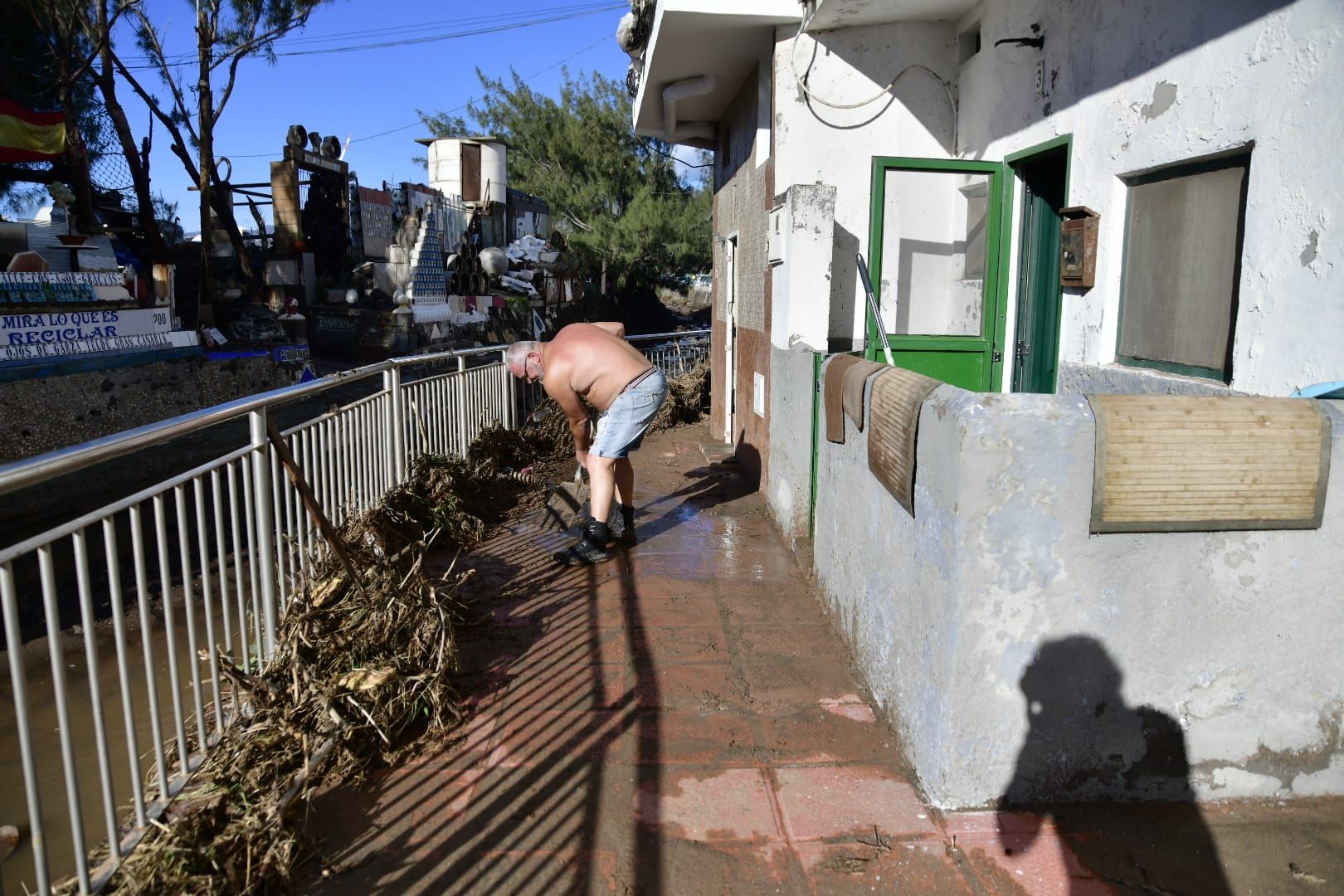 Telde se recupera poco a poco de los estragos de la tormenta