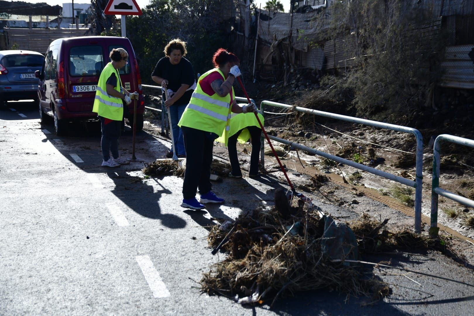 Telde se recupera poco a poco de los estragos de la tormenta