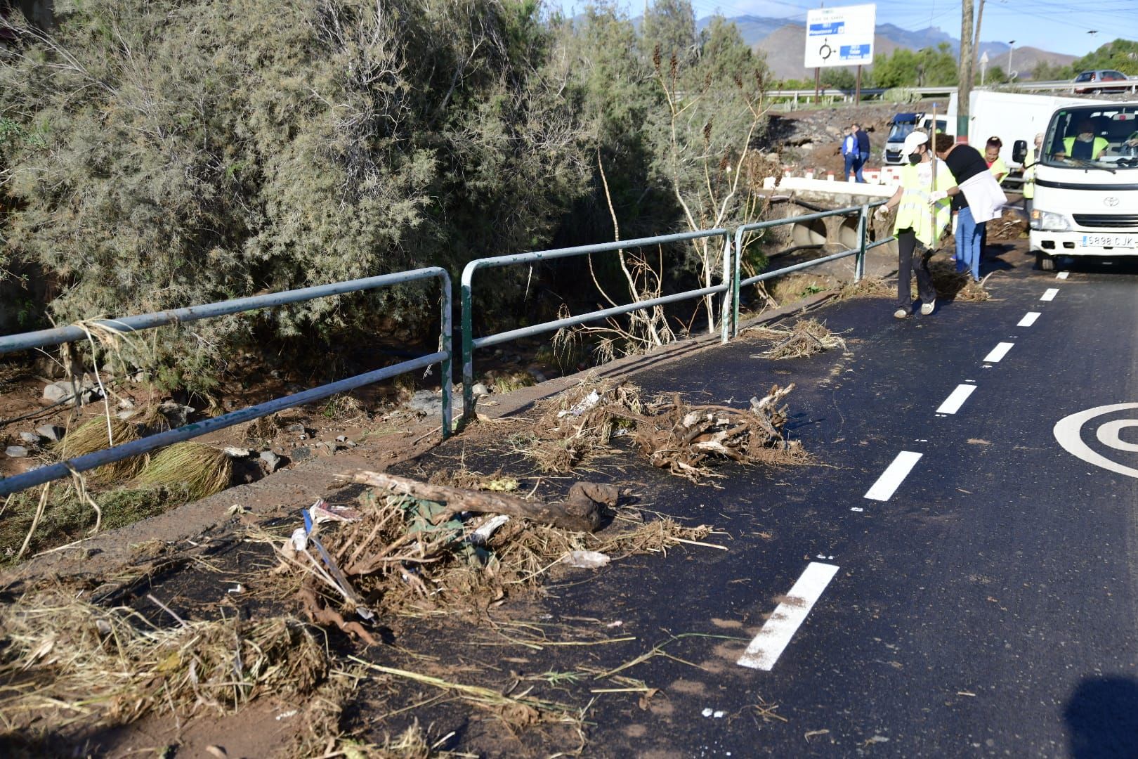 Telde se recupera poco a poco de los estragos de la tormenta