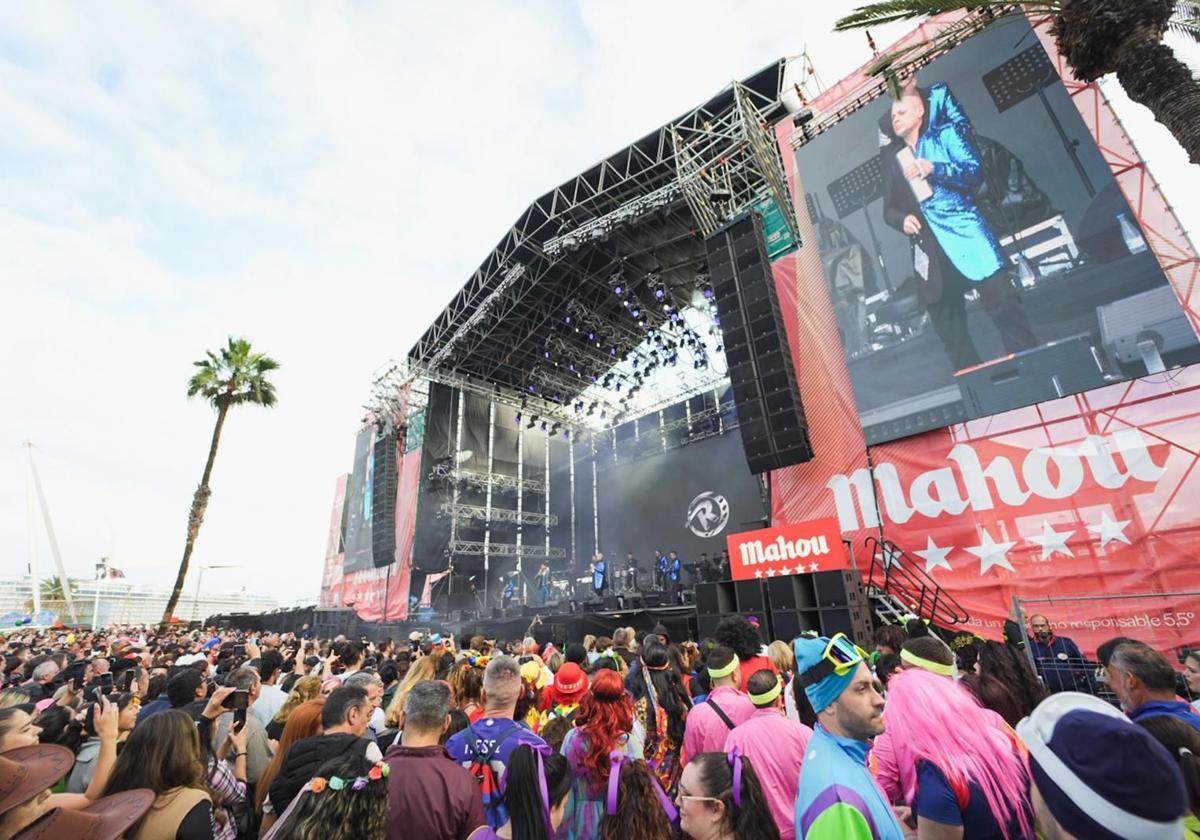 Escenario del carnaval en Santa Catalina.