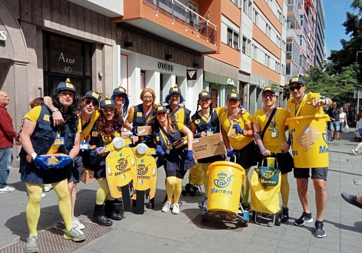 Los repartidores de Morreos en Las Palmas de Gran Canaria.