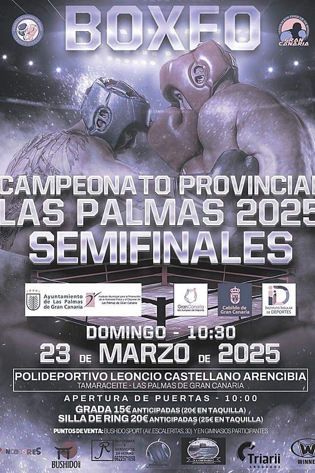 Cartel de la velada.