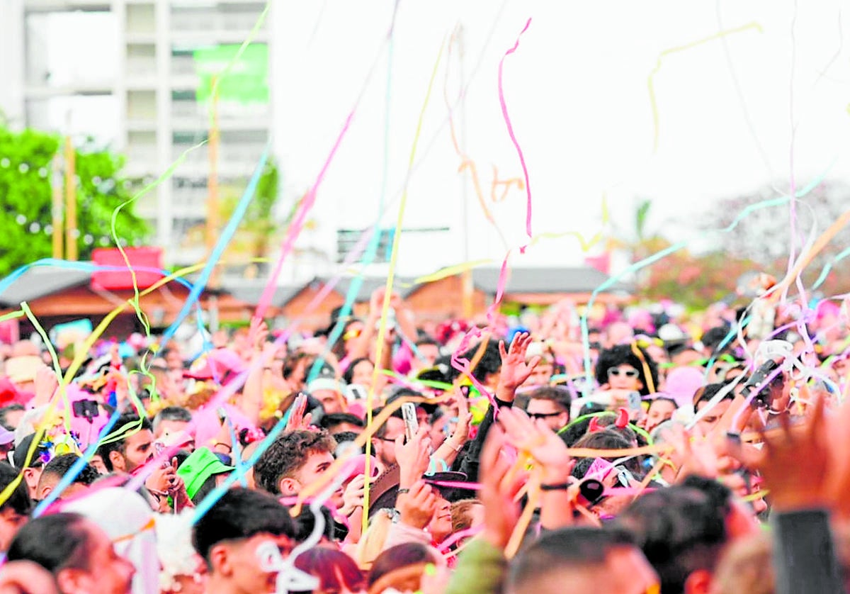 Imagen del carnaval familiar celebrado este martes en la capital grancanaria.