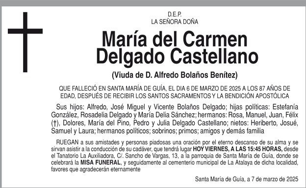 María del Carmen Delgado Castellano