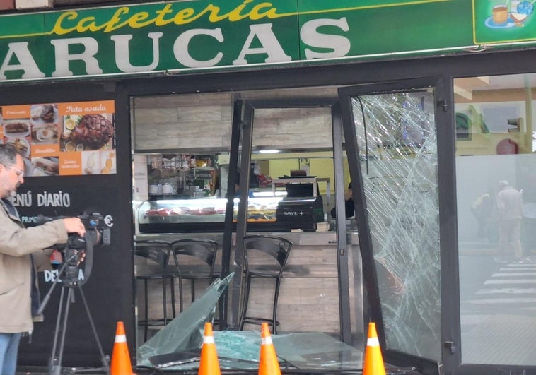 Cafetería donde se produjo el intento de robo.