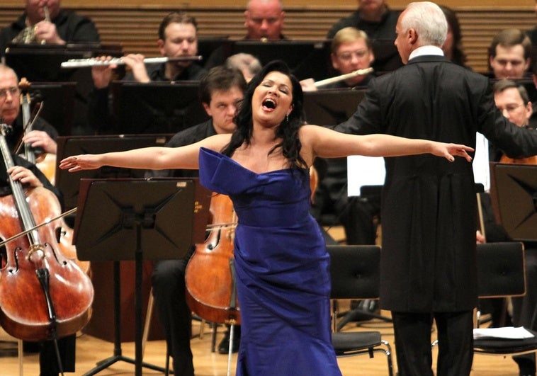 Anna Netrebko, en su actuación en el Festival de Música de Canarias en 2011.