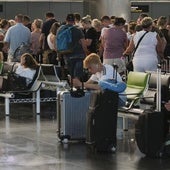 Imagen de archivo de colas en el Aeropuerto de Gran Canaria.